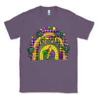 Lavender mardi gras rainbow and fleur de lis Classic Tee - CowGirlArtShop