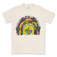 Natural mardi gras rainbow and fleur de lis Classic Tee - CowGirlArtShop