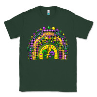 Sports Green mardi gras rainbow and fleur de lis Classic Tee - CowGirlArtShop