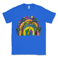 Mardi Gras Rainbow And Fleur De Lis Classic Tee | Teevron