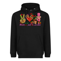 Black peace love nutcraker Heavyweight Hoodie - AdoDesignShop