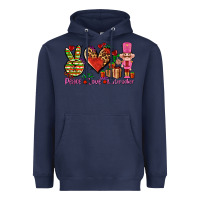Navy peace love nutcraker Heavyweight Hoodie - AdoDesignShop