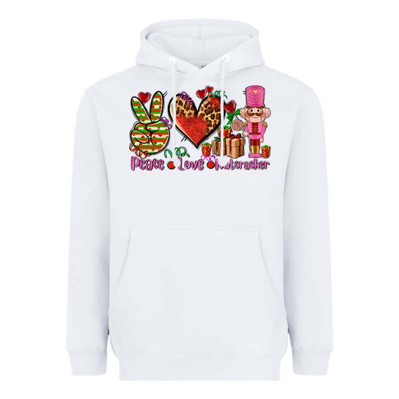 Peace Love Nutcraker Heavyweight Hoodie by AdoDesignShop | Teevron