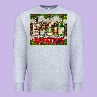 Christmas Cocktail Party Premium Sweatshirt Designed By Adodesignshop