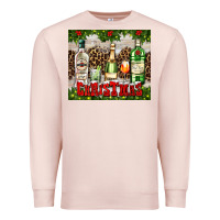 Pale Pink christmas cocktail party Premium Sweatshirt - AdoDesignShop