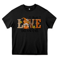 Black I Think I Love Fall Most of All Heavy Core Tee - texasbilliewilder