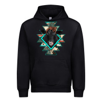 Black black angus cowhide aztec Urban Hoodie - JahusDesignShop