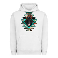 Pigment Lunar Rock black angus cowhide aztec Urban Hoodie - JahusDesignShop