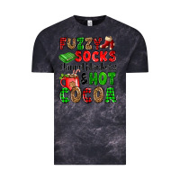 Cloud Black fuzzy socks flannel blankets and hot cocoa Vintage Tee - OliviaCreatesArt