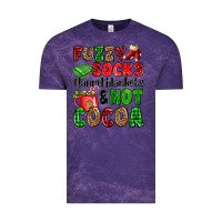 Cloud Purple fuzzy socks flannel blankets and hot cocoa Vintage Tee - OliviaCreatesArt