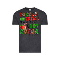 Vintage Black fuzzy socks flannel blankets and hot cocoa Vintage Tee - OliviaCreatesArt