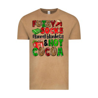 Fuzzy Socks Flannel Blankets And Hot Cocoa Vintage Tee | Teevron