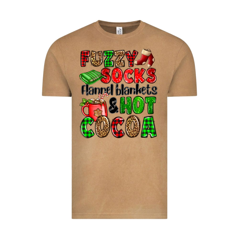 Fuzzy Socks Flannel Blankets And Hot Cocoa Vintage Tee by OliviaCreatesArt | Teevron