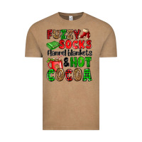 Vintage Coffee fuzzy socks flannel blankets and hot cocoa Vintage Tee - OliviaCreatesArt
