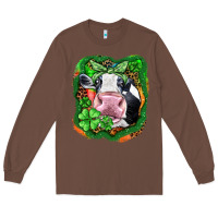 Chestnut St. Patrick's day cow Long Sleeve Tee - FaDigitalArtStudio