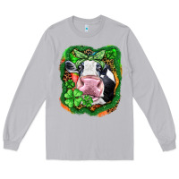 Moon Dust St. Patrick's day cow Long Sleeve Tee - FaDigitalArtStudio