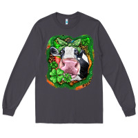 Smoke St. Patrick's day cow Long Sleeve Tee - FaDigitalArtStudio