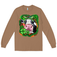 Toasted Coconut St. Patrick's day cow Long Sleeve Tee - FaDigitalArtStudio