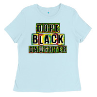 Baby Blue dope black daughter Ladies Tee - CowGirlArtShop