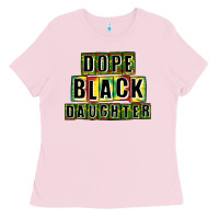 Bubblegum Pink dope black daughter Ladies Tee - CowGirlArtShop