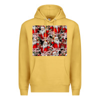 Antique Gold Merry Christmas Premium Hoodie - CowhideDigitalArt