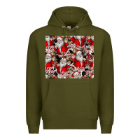 Army Green Merry Christmas Premium Hoodie - CowhideDigitalArt