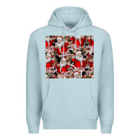 Blue Mist Merry Christmas Premium Hoodie - CowhideDigitalArt