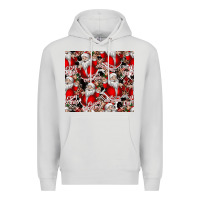 Dove Grey Merry Christmas Premium Hoodie - CowhideDigitalArt