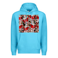 Ocean Blue Merry Christmas Premium Hoodie - CowhideDigitalArt