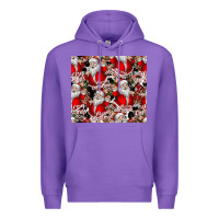 Purple Merry Christmas Premium Hoodie - CowhideDigitalArt