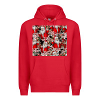 Red Merry Christmas Premium Hoodie - CowhideDigitalArt