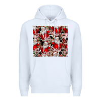 White Merry Christmas Premium Hoodie - CowhideDigitalArt
