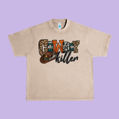 Cowboy Killer Urban Heavy Tee Designed By Oliviacreatesart
