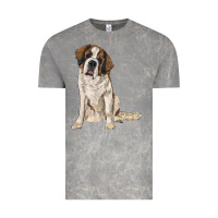 Cloud Rock saint bernard Vintage Tee - RanaPortraitStore