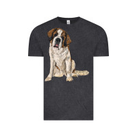 Vintage Black saint bernard Vintage Tee - RanaPortraitStore