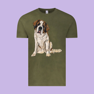 Saint Bernard Vintage Tee Designed By Ranaportraitstore