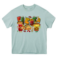 Arona Fiesta with taco, nacho, souce Heavy Core Tee - NancyCooperArtShop