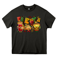 Asphalt Fiesta with taco, nacho, souce Heavy Core Tee - NancyCooperArtShop