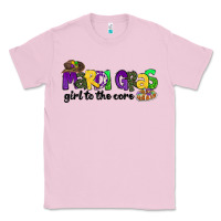Bubblegum Pink mardi gras girl to the core Classic Tee - CowGirlArtShop