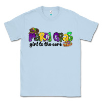 Dusty Blue mardi gras girl to the core Classic Tee - CowGirlArtShop