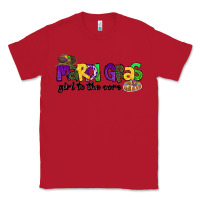 Red mardi gras girl to the core Classic Tee - CowGirlArtShop