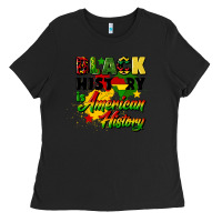 Black black history is american history Ladies Tee - CowGirlArtShop