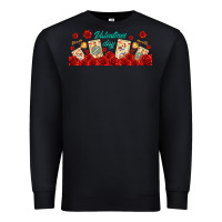 Black valentines day with playing cards Premium Sweatshirt - AdoDesignShop