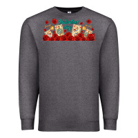 Charcoal Heather valentines day with playing cards Premium Sweatshirt - AdoDesignShop