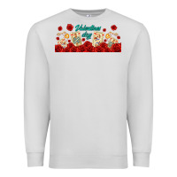 Dove Grey valentines day with playing cards Premium Sweatshirt - AdoDesignShop