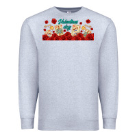 Heather Grey valentines day with playing cards Premium Sweatshirt - AdoDesignShop