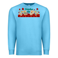 Ocean Blue valentines day with playing cards Premium Sweatshirt - AdoDesignShop