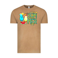 Vintage Camel sweet summer time turquoise yellow Vintage Tee - CowCowDesign