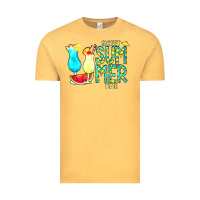 Vintage Mustard sweet summer time turquoise yellow Vintage Tee - CowCowDesign