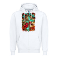 White he is risen cross with roses background Zipper Hoodie - BarkalooDesign